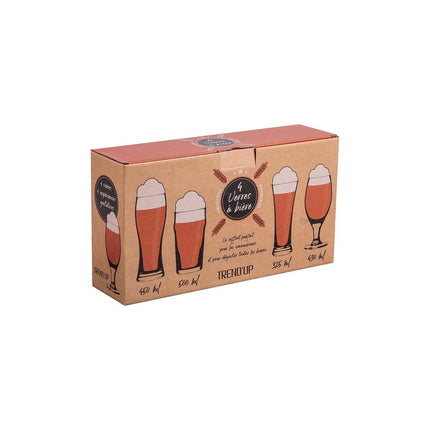Verre TREND'UP Coffret de 4 gobelets haut à bière