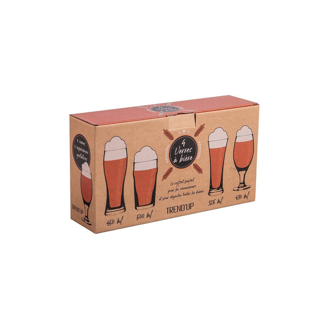 Verre TREND'UP Coffret de 4 gobelets haut à bière