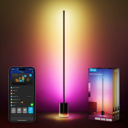 Lampe connectée GOVEE Lampadaire RGBICWW 2 152cm