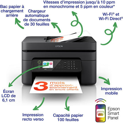 Imprimante jet d'encre EPSON WorkForce WF-2950DWF