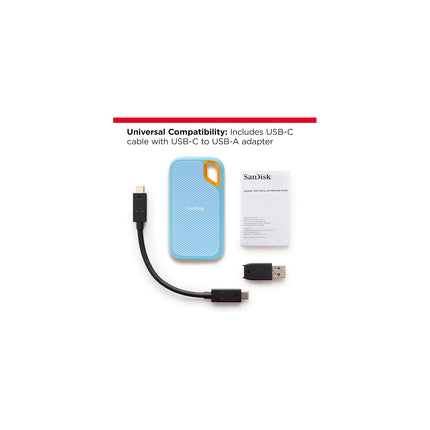 Disque dur SSD externe SANDISK Extreme 1To bleu
