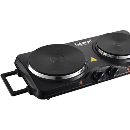 Domino électrique TECHWOOD Plaque Electrique 2 feux TECHWOOD protec