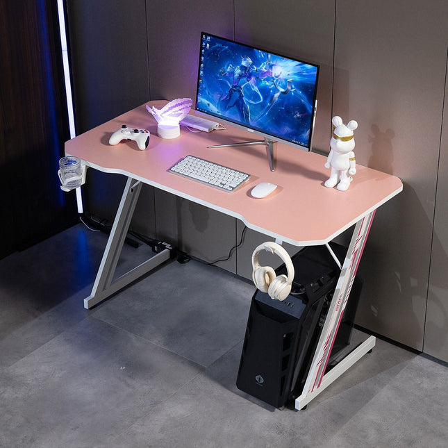 Bureau gamer AMS GAMING GAMERDESK-120Z-PINK