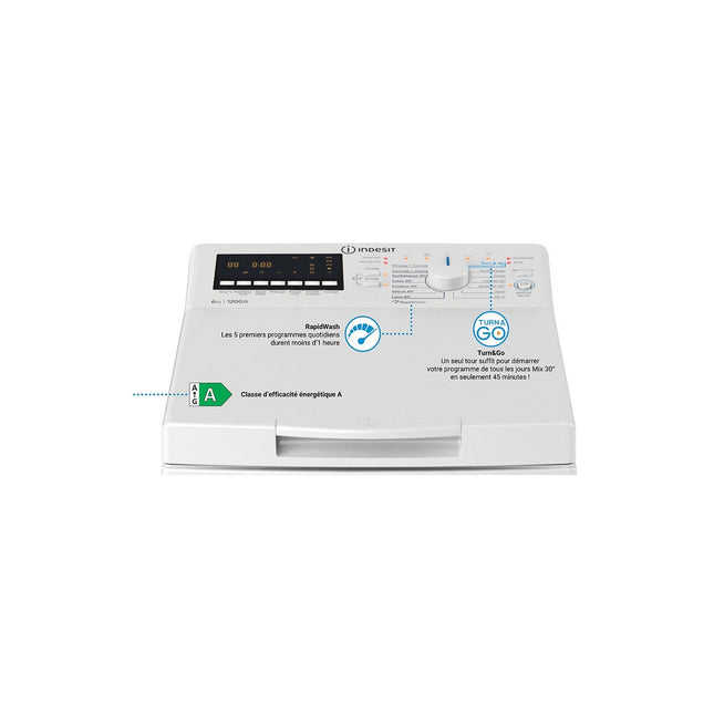 Lave linge top INDESIT BTWHS6261FR