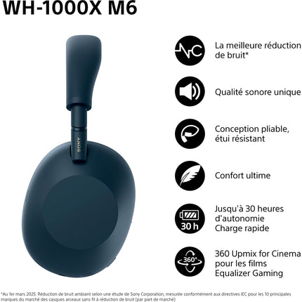 Casque SONY WH-1000XM6 IA