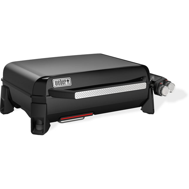Plancha gaz WEBER black 2 brûleurs à poser, 56x41 cm