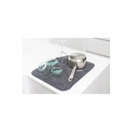 Tapis de protection évier BRABANTIA egouttoir en microfibre Sinkside dark gr
