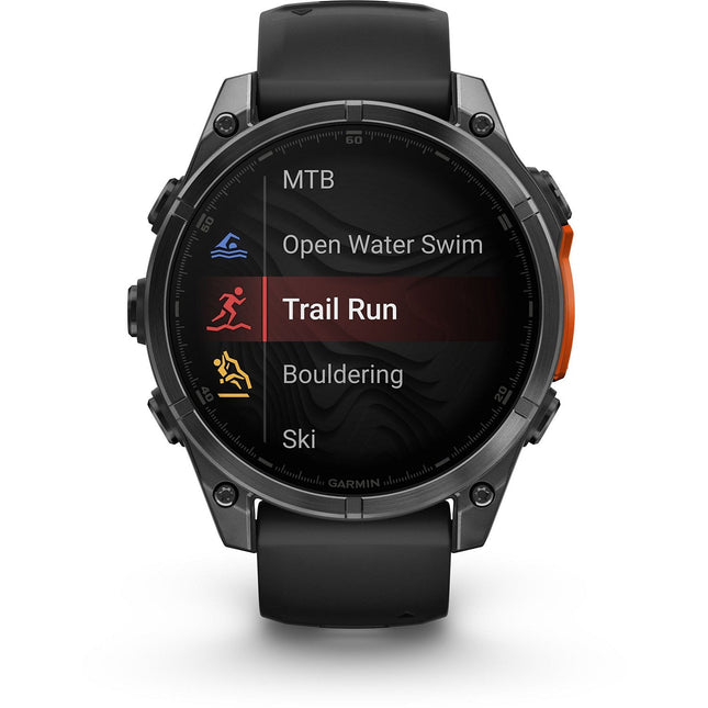 Montre sport GARMIN Fenix 8 Multisports GPS AMOLED IP6X BT Wi-Fi 47 mm Noir / Noir