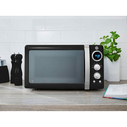 Micro ondes SWAN Retro Micro-ondes 20L, SM22030LBNEU,800W