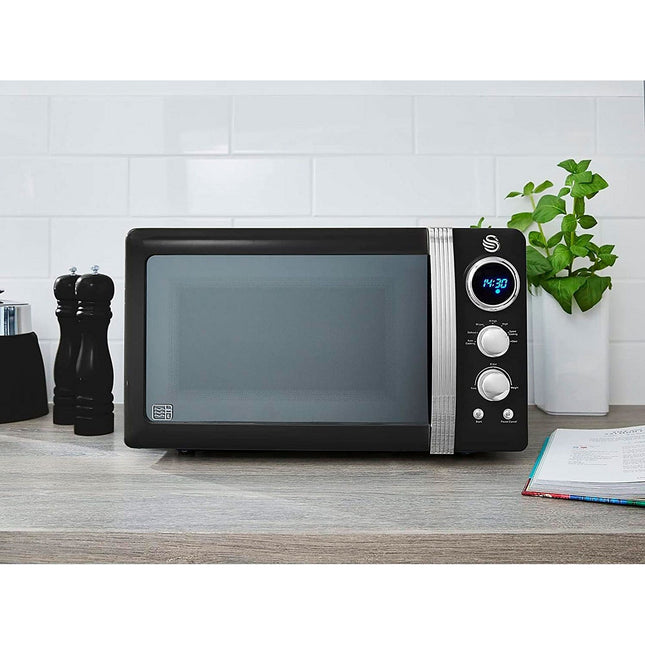 Micro ondes SWAN Retro Micro-ondes 20L, SM22030LBNEU,800W