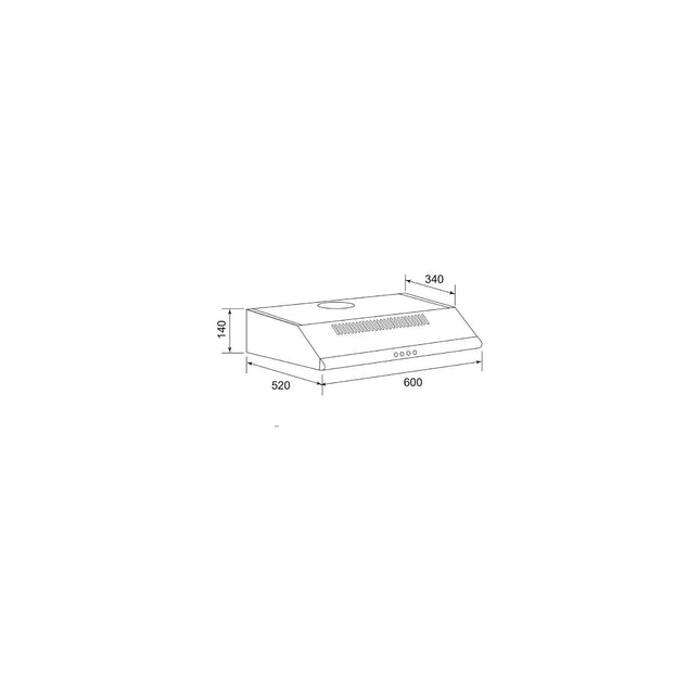 Hotte casquette AIRLUX AHC625BK