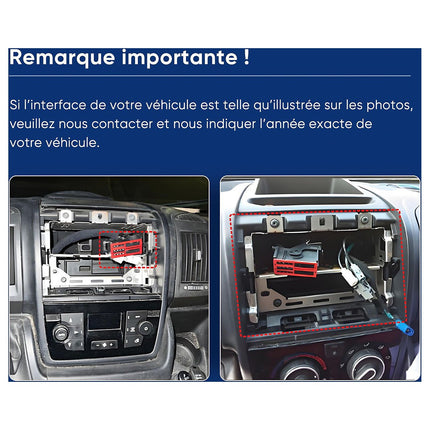 Autoradio connecté JUNSUN pour Fiat Ducato 2006-2021 13.1"Carplay