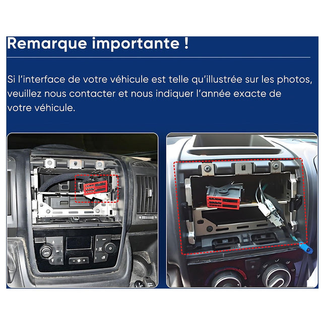 Autoradio connecté JUNSUN pour Fiat Ducato 2006-2021 13.1"Carplay