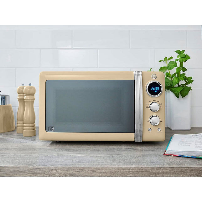 Micro ondes SWAN Retro Micro-ondes 20L, SM22030CNEU, 800W