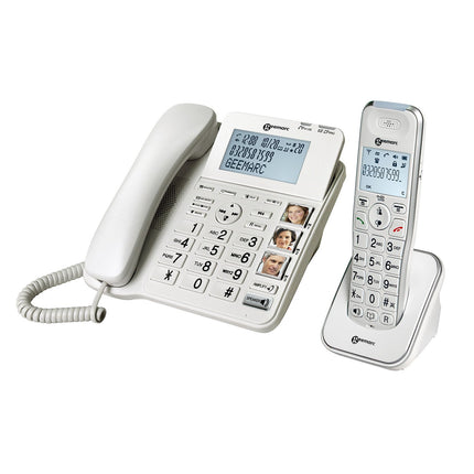 Téléphone filaire GEEMARC Amplidect Combi 295 Blanc