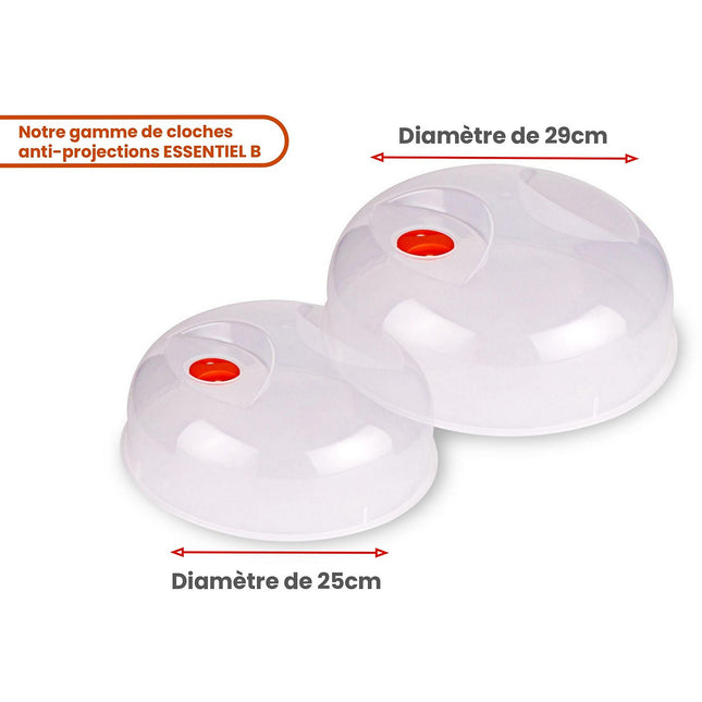 Cloche anti-projections ESSENTIELB pour micro-ondes 29cm