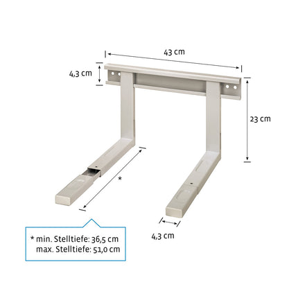 Support XAVAX mural micro-ondes 30KG