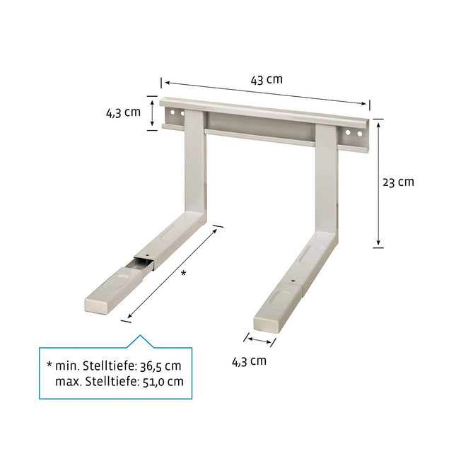 Support XAVAX mural micro-ondes 30KG