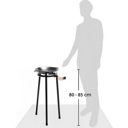 Réchaud gaz BRIEBE MINI Set Paella Brûleur +Poêle +Support