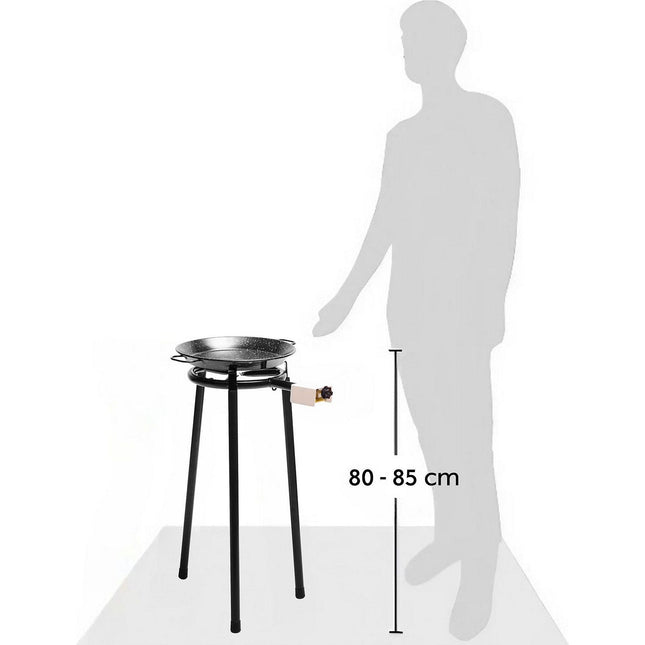 Réchaud gaz BRIEBE MINI Set Paella Brûleur +Poêle +Support