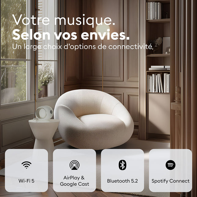 Enceinte résidentielle DEVIALET Phantom Ultimate 98 dB Light Pearl