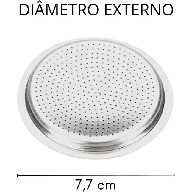 Joint BIALETTI x1 caoutchouc+ 1 filtre 10 tasses inox