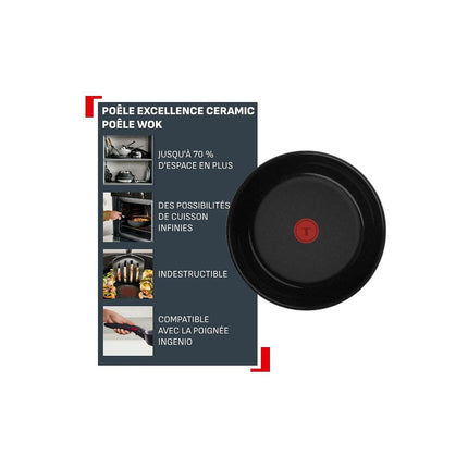 Wok TEFAL Ingenio Excellence Ceramic 28cm