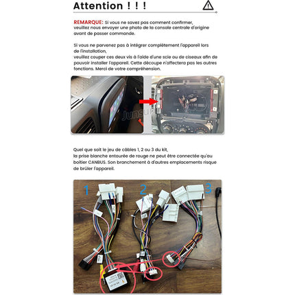 Autoradio connecté JUNSUN pour Renault Trafic 3 14-21 128G Carplay