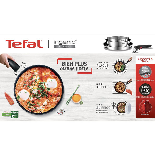 Batterie de cuisine TEFAL Ingenio Emotion 10 pieces