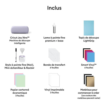 Machine de découpe CRICUT Bundle Joy Xtra Lavande