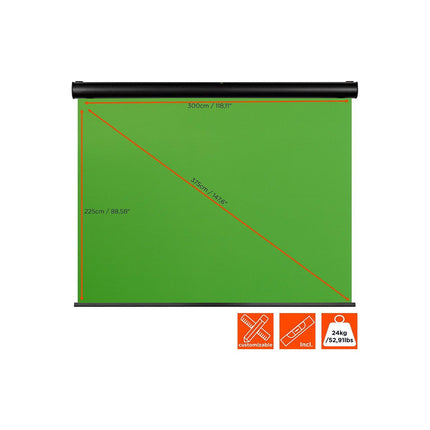 Fond vert CELEXON motorisé Chroma Key 300x225