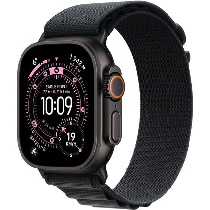 Bracelet APPLE 49 mm - Small Alpine noir finition Noir