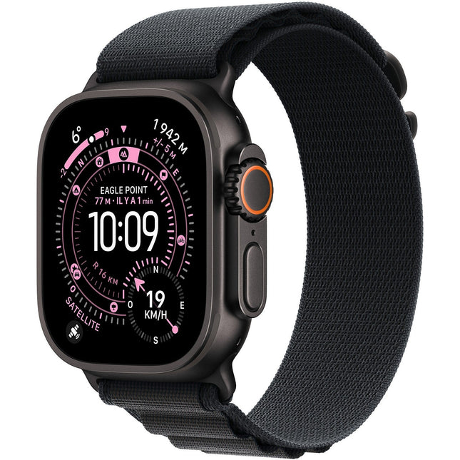 Bracelet APPLE 49 mm - Small Alpine noir finition Noir