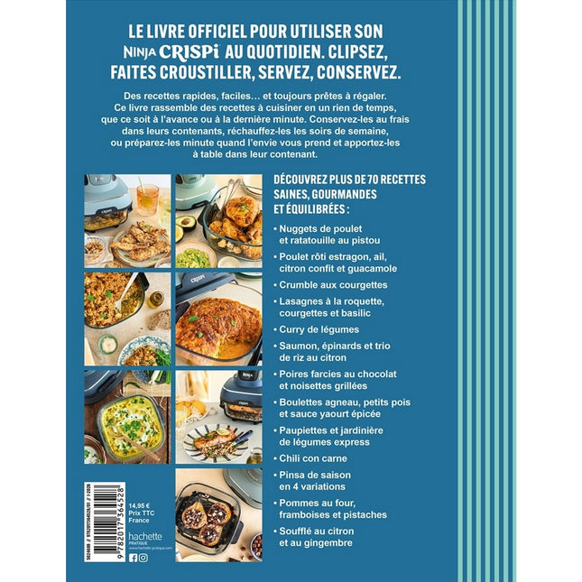 Livre de cuisine HACHETTE Recettes Airfryer Ninja Crispi