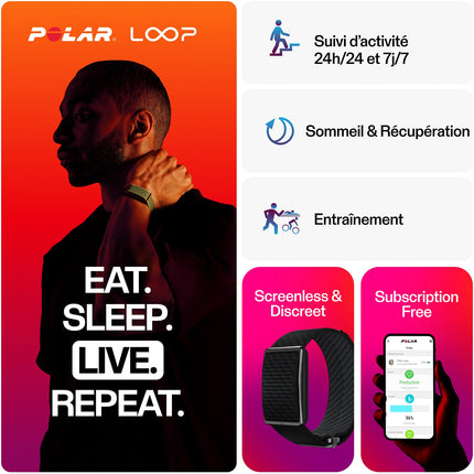 Tracker d'activité POLAR Loop Night Black