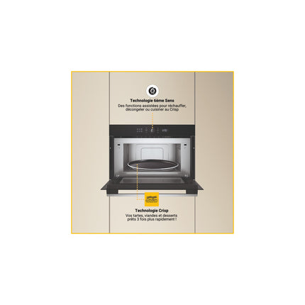 Micro ondes grill encastrable WHIRLPOOL WMD54MBF