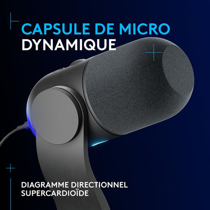 Micro Gamer LOGITECH YETI GX RGB Dynamic