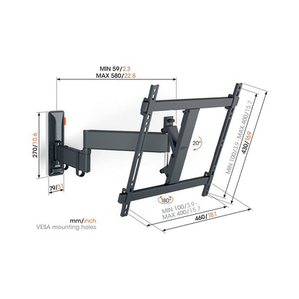 Support mural TV VOGEL'S COMFORT TVM 3448 32-65''