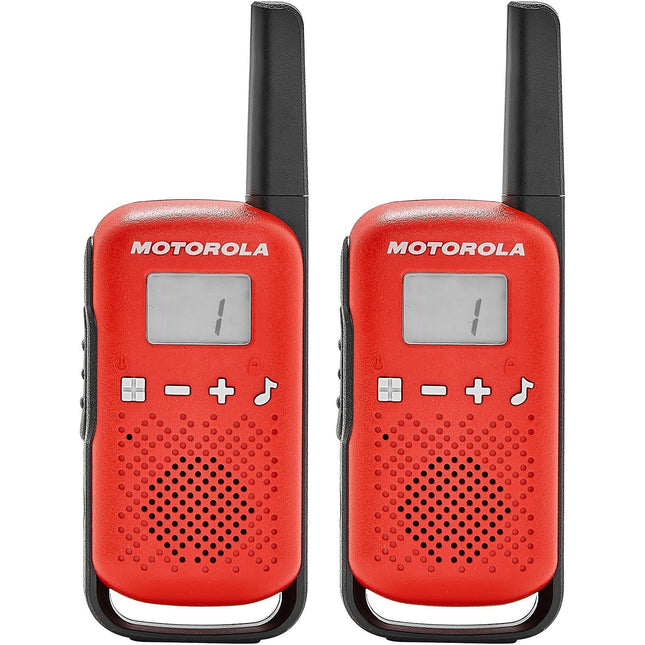Talkie walkie MOTOROLA TLKR-T42 WE TWIN PACK rouge