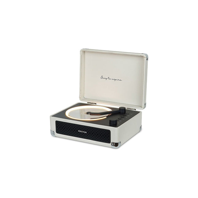 Platine CD PRIXTON Boogie Bluetooth, Radio FM et AUX, Crème