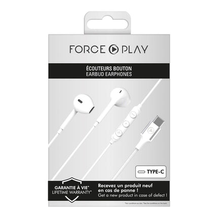 Kit piéton FORCE PLAY Kit piétons bouton USB-C blanc renforcé