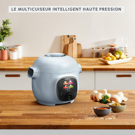 Cookeo MOULINEX Mini Light Blue 150 recettes CE880410