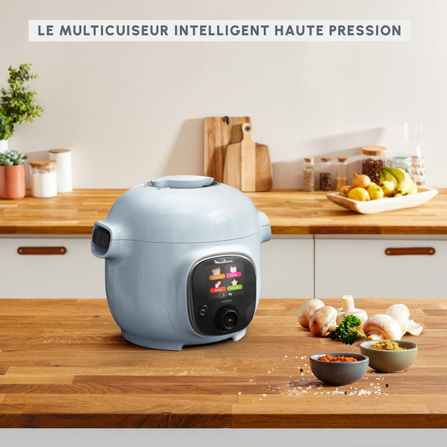 Cookeo MOULINEX Mini Light Blue 150 recettes CE880410