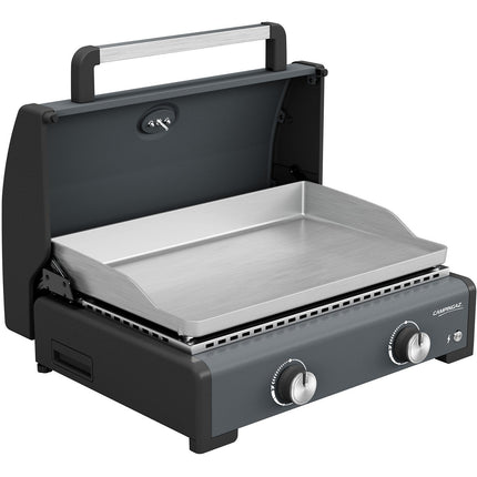 Plancha gaz CAMPINGAZ SIGMA 2 PRO 2 brûlreurs avec couvercle de cuisson à poser , 58x36 cm