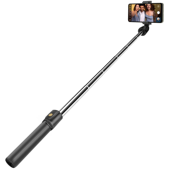 Perche à selfie MAXLIFE Perche à Selfie Trépied Bluetooth Noir