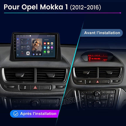 Autoradio connecté JUNSUN pour Vauxhall Mokka 2012-16 128G Carplay