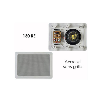 Enceinte encastrable DAVIS 130 RE blanc
