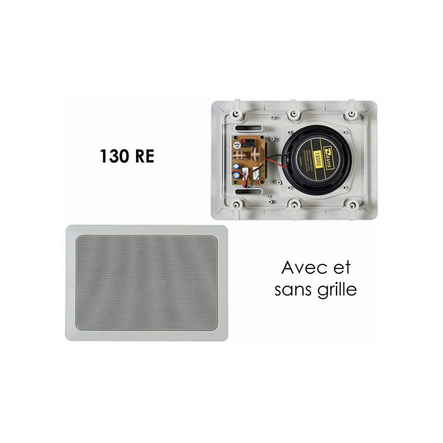 Enceinte encastrable DAVIS 130 RE blanc