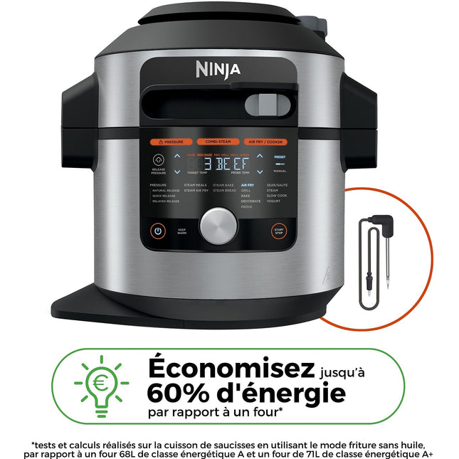 Multicuiseur NINJA Foodi Max OL750EU gris/noir 7,5 L, 14 modes de cuisson dont air fryer