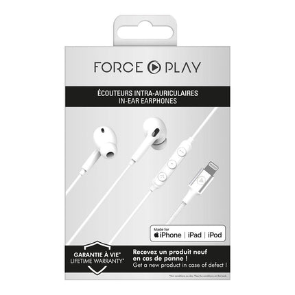 Kit piéton FORCE PLAY Kit piétons intra lightning MFI blanc